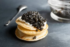 Caviar on Blini