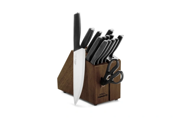 Effortless Precision in Your Kitchen: Select by Calphalon™ Self-Sharpening Knife Set with Block