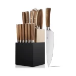 The Kangdelun Natura Series 15 PCS Knife Block Set: Elevate Your Culinary Experience