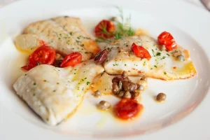 Tilapia with Tomato Basil Relish