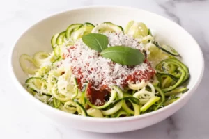 Zucchini Noodles with Marinara Sauce