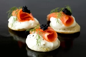 Caviar on Blini