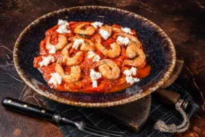 Shrimp Saganaki