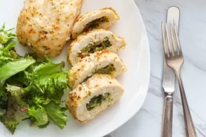 Feta and Spinach Stuffed Chicken Breast