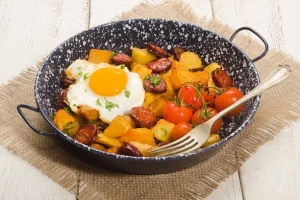 Sweet Potato Hash with Eggs