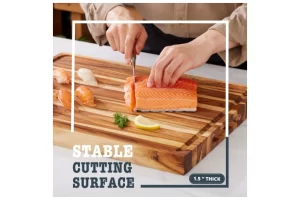 Elevate Your Culinary Experience with Shumaru California's Extra Large Edge-Grain Butcher Block Cutting Board