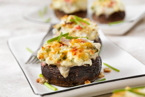 Vegetarian Stuffed Mushrooms