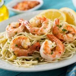 Garlic Butter Shrimp Spaghetti