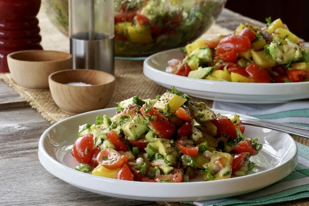 Cucumber Tomato Avocado Salad